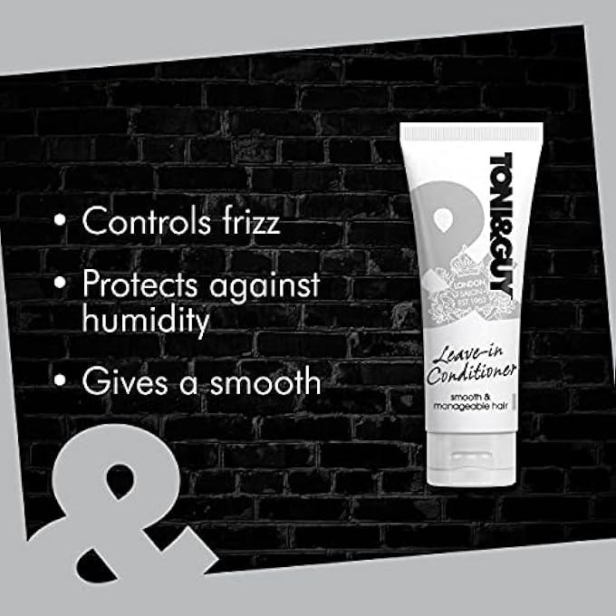 Toni & Guy LEAVE IN CONDITIONER FOR DAMAGED HAIR, CONTROLS FRIZZ & PROTECTS AGAINST HUMIDITY, PERFECT FOR SMOOTHER AND SOFTER HAIR, 100ML - Image 3